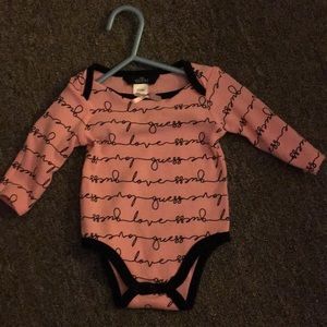 Baby guess long sleeved onesie